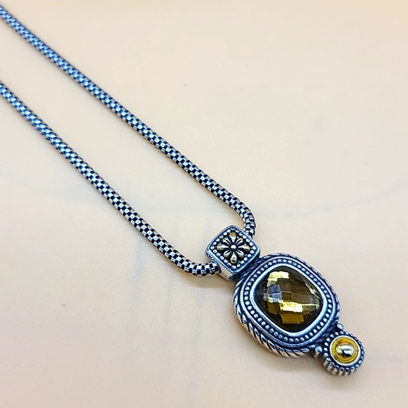 Brighton "CZARINA" Smokey Topaz Swarovski Solitaire in Victorian Revival Setting - Picture 7 of 15